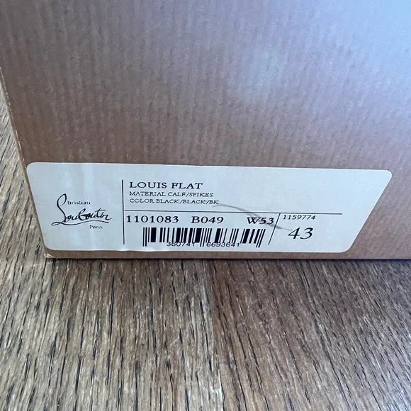 Christian Louboutin Black Orlando Flat Spiked Sneakers - Picture 14 of 16